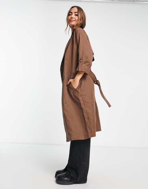 Stradivarius - Trench marrone, 4 di 4