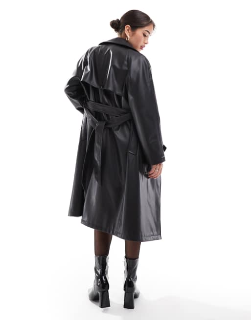 Trenchcoat Stradivarius Mantel Schwarz Trenchcoat Mantel Von