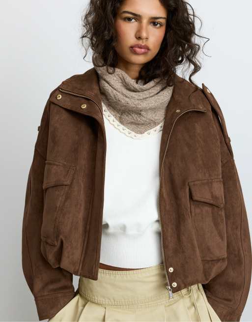Stradivarius Triangular scarf in stone, 2 of 4