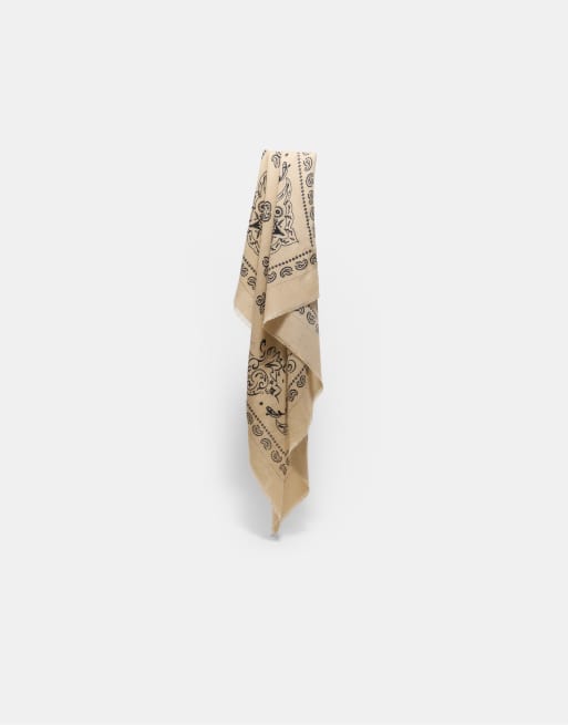 Stradivarius tørklæde med kashmir-effekt i beige, 4 af 4