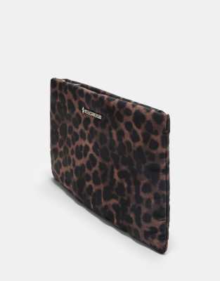 Trousse de toilette  fermeture clair et imprim lopard - Stradivarius - Modalova