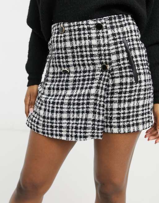 Stradivarius tweed shop mini skirt