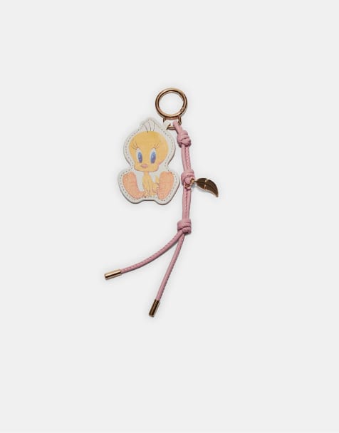 Stradivarius – Tweety – Schlüsselanhänger in Pastellrosa - view 1