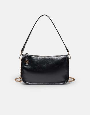 Stradivarius - Umhängetasche in Schwarz mit mehreren Tragemöglichkeiten