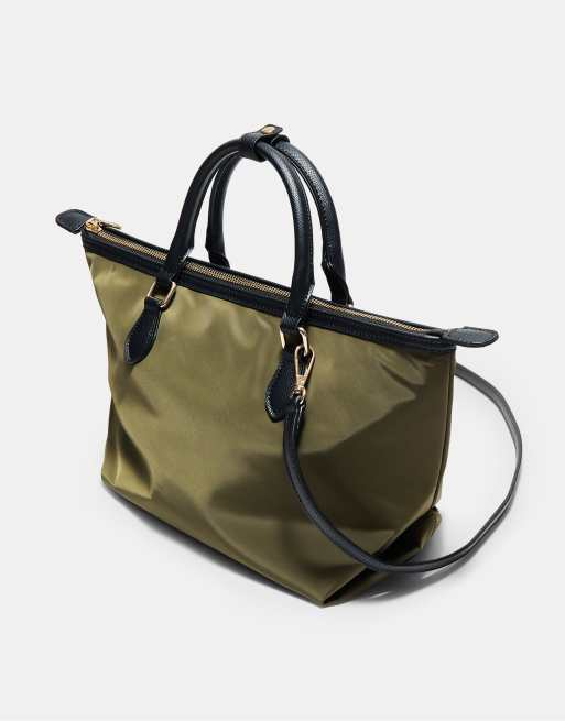 Stradivarius Umhängetasche mit Reißverschluss in Khaki, 4 von 4