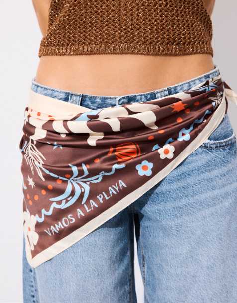 Stradivarius - Underwater - Foulard - Marron - view 1