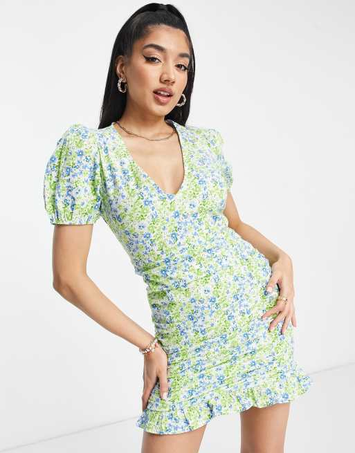 Stradivarius clearance green dress