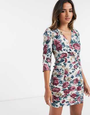 stradivarius floral dress