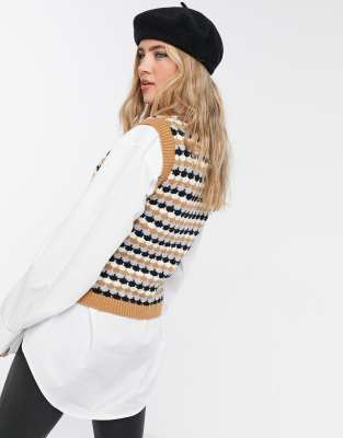 stradivarius knit vest