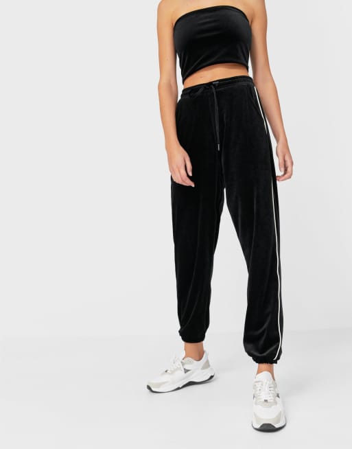 Velvet jogger discount