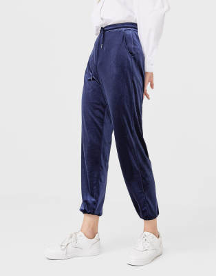 velvet jogging bottoms