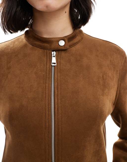 Homme Veste légère en daim vegan avec fermeture éclair facile | Homme Vestes et manteaux