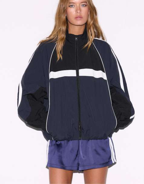 Stradivarius - Veste technique - Bleu marine - view 1