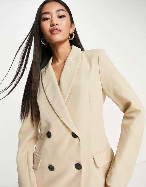 Stradivarius Vestito blazer color pietra