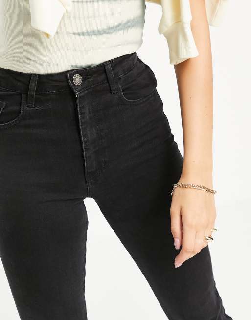 Women's 9 Mid-Rise Skinny Jeans in Black Sea