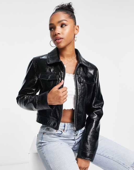 Asos shop vinyl jacket