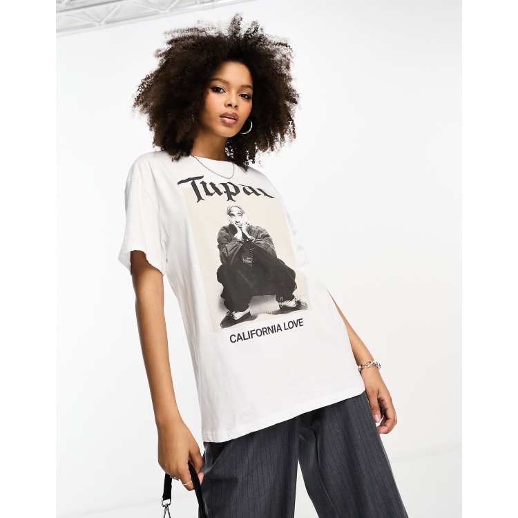 tryck Stradivarius Vit T shirt i oversize med Tupac ClassicfuncenterShops Maharishi Miltype Embroider T shirt 9161 OLIVE