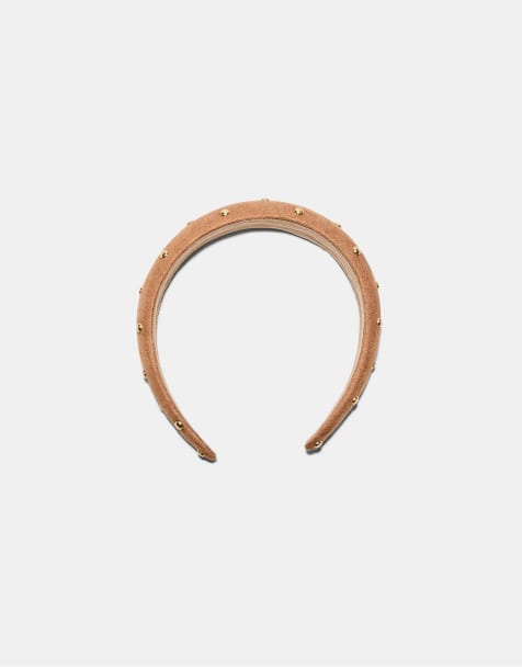 Stradivarius - Volumineuze haarband in bruin - view 1