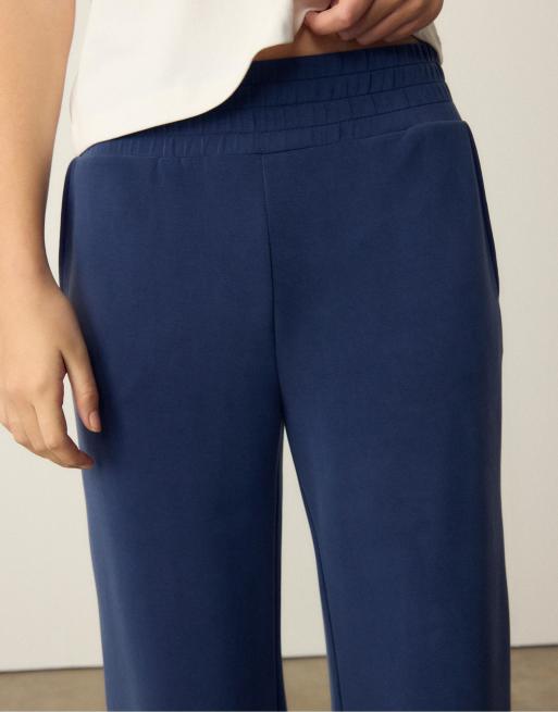 Stradivarius – Weiche Culottes in Dunkelblau, 3 von 4