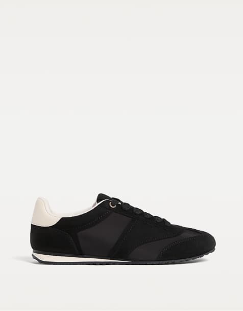 Stradivarius – Weiche Sneaker in Schwarz - view 1