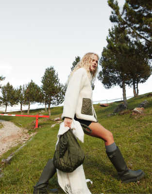  Welly boots in khaki