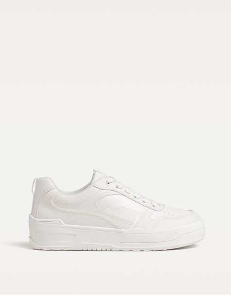 Stradivarius White trainers in white - view 1