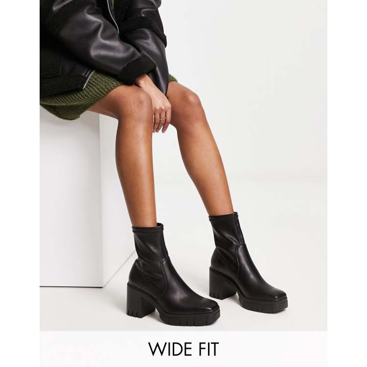 Asos chunky heel store boots