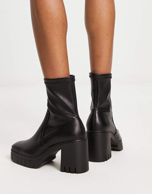 Chunky heeled outlet boots uk