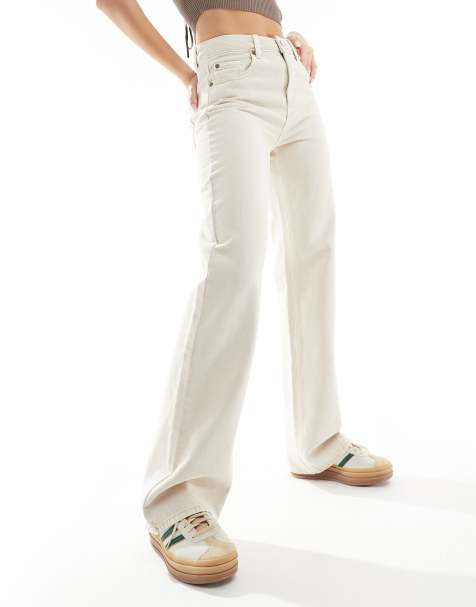 Women in white store jeans