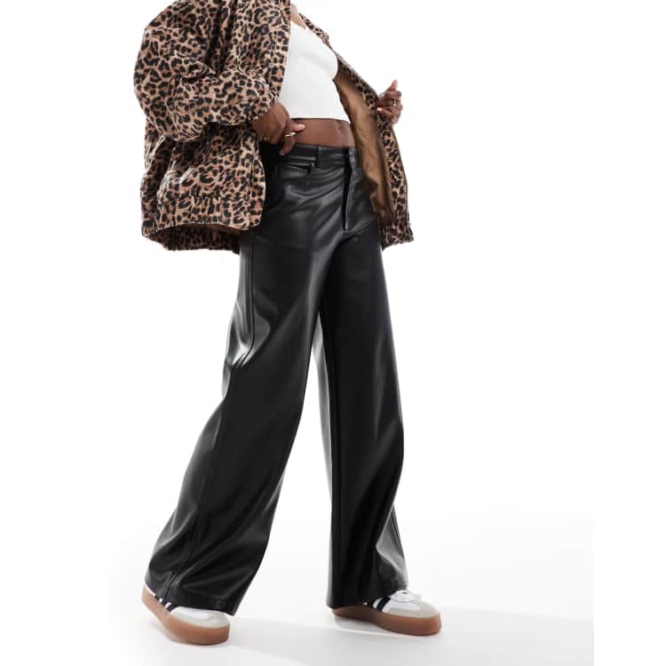 Asos leather trousers sale