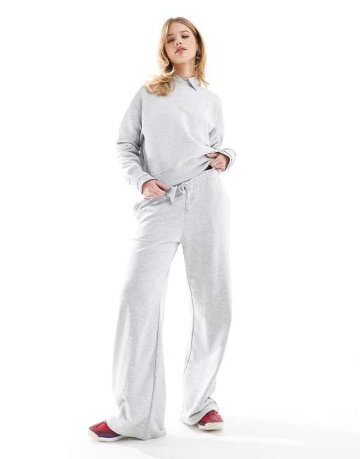 Plain Wide Leg Sweatpants