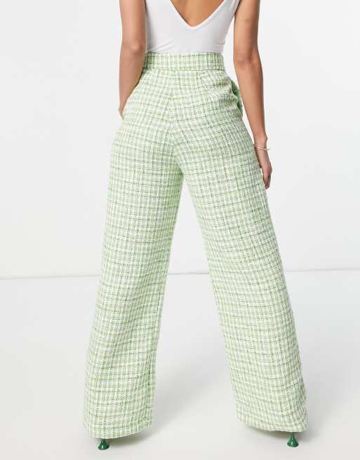 Pantalon best sale vert stradivarius