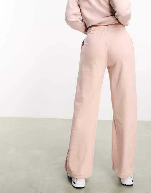 Stradivarius wide leg trackies in blush (part of a set), 2 of 4