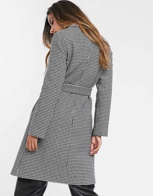 Manteau pied discount de poule stradivarius