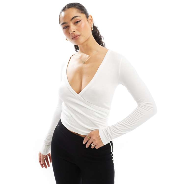 トップス WHITE THEREDTHREAD S LOOP DRAPE TOPS WHITE THEREDTHREAD S LOOP DRAPE TOPS