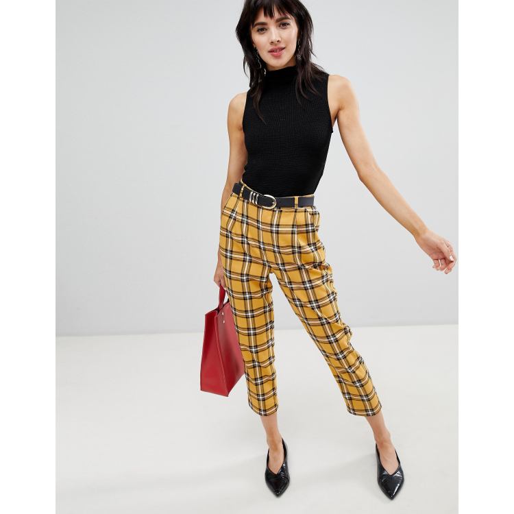 Green and best sale yellow plaid pants