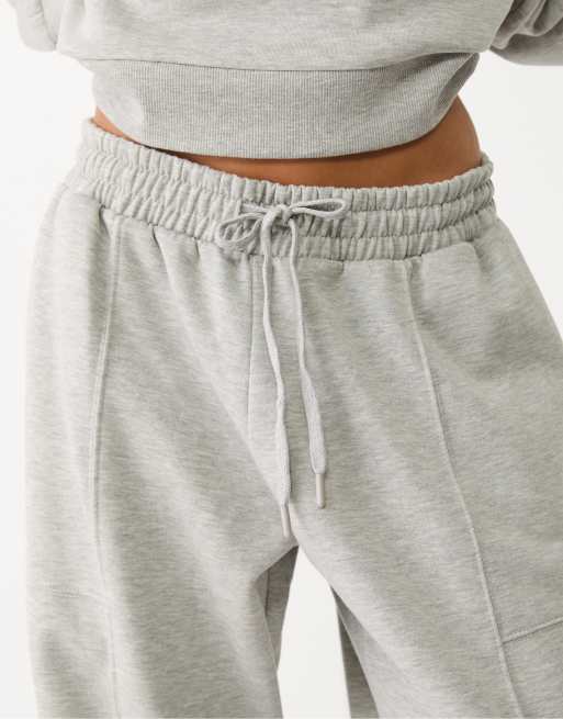 Stradivarius - Zachte joggingbroek met ballonpijpen in grijs gemêleerd, 2 van 4