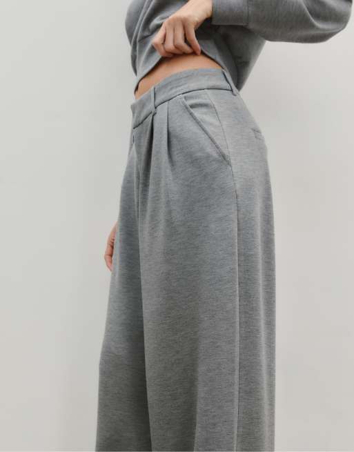 Stradivarius zachte smart broek in donkergrijs, 3 van 4