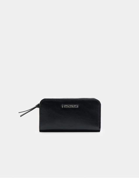 Stradivarius Zip card holder in black - view 1