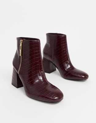 burgundy boots