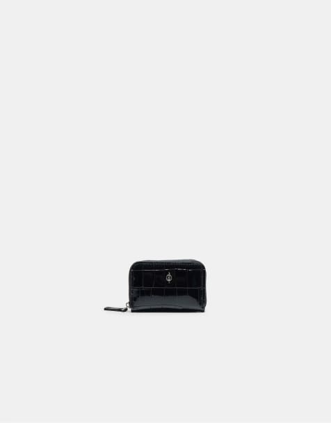 Stradivarius Zipped purse in black - view 1