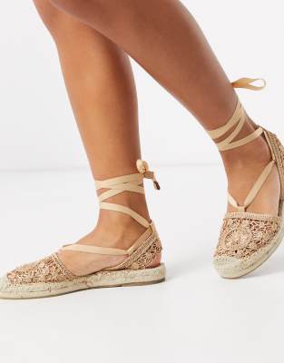 espadrilles plates lacets