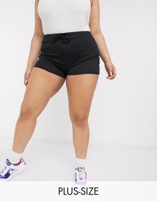 high rise jogger shorts