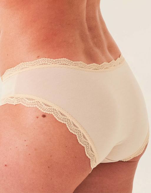 Stripe and Stare Discovery knicker pack in beige, 5 of 7