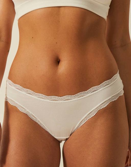 Stripe and Stare Discovery knicker pack in white, 7 of 7