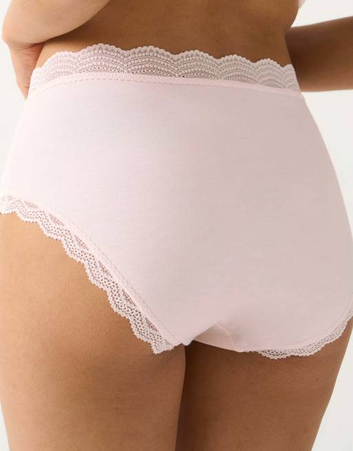 Stripe and Stare High rise knicker four pack in multi, 6 of 7