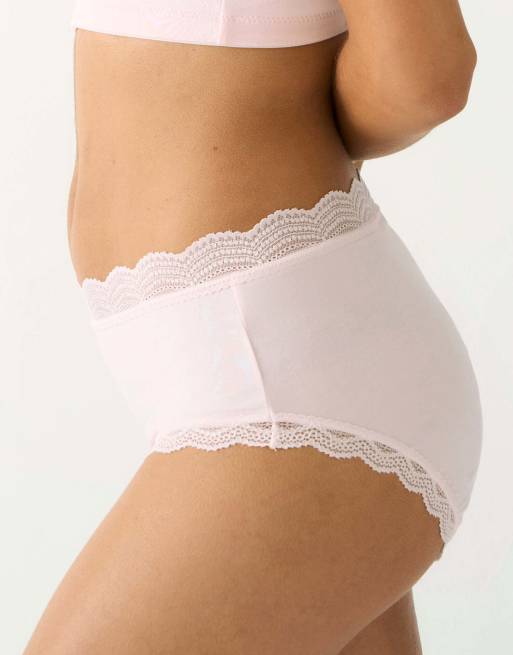 Stripe and Stare High rise knicker four pack in multi, 7 of 7