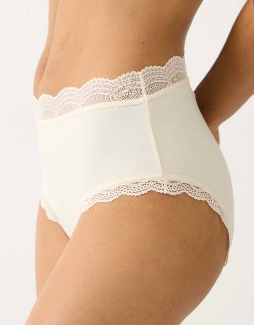 Stripe and Stare High rise knicker four pack in navy, 3 of 7