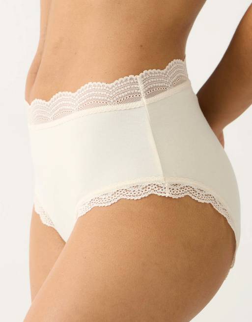 Stripe and Stare High rise knicker four pack in navy, 6 of 7