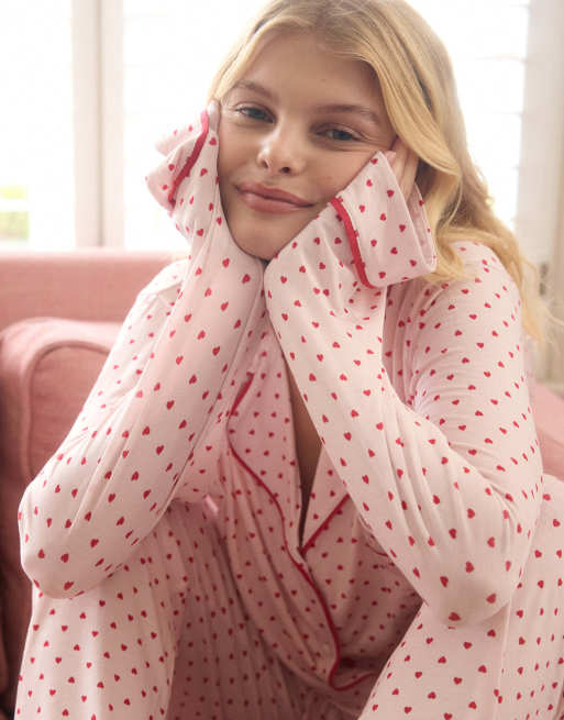 Stripe and Stare Long pyjama set in pink, 7 of 7